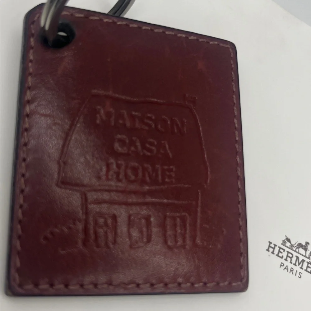 Hermes Maison Casa Home Leather Keyring